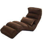 Varossa Chaise Lounge Recliner Chair Sofa Bed (Chocolate)