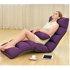 Varossa Chaise Lounge Recliner Chair Sofa Bed (Purple)