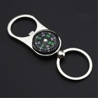 3 In 1 Compass Bottle Opener Key Chain Outdoor Camping Travel Navigation Keyring