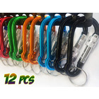12PK Large Screw Lock Carabiner Clips with Key Holder