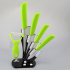 6 Piece Ceramic Knife Set Kitchen Knives Ultra Sharp Blades Green
