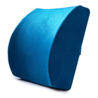 Multi-purpose Memory Foam Lumbar Back Support Cushion Pillow (Blue)