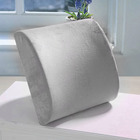 Multi-purpose Memory Foam Lumbar Back Support Cushion Pillow (Grey)