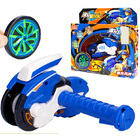 Magic Motorbike Spinner Wheel Spinning Top Burst Toy (Blue)