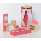 Wooden Furniture Toy Set - Bathroom 5 Pieces