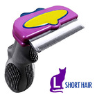 Pet Deshedding Tool Fur Eliminator for Cat (Short Hair L)
