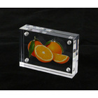 Solid Acrylic Block 3D Display Photo Frame 4 x 6