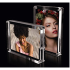 Solid Acrylic Block 3D Display Photo Frame 5 x 7 