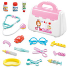 Children's Doctor Play Toy 15PC Kit (Pink Set)