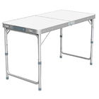 Outdoor Folding Table Adjustable Foldable 120cm (White)