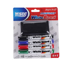5-Piece Whiteboard Markers & Eraser Wiper Set