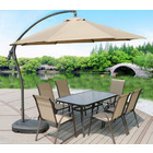 3m Heavy Duty Round Cantilever Outdoor Umbrella (Beige/Tan)
