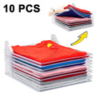 10-Pack T-Shirt Clothing Closet Clothes Storage Organizing System