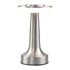 Luxe LED Table Lamp Portable Cordless Touch Sensor Night Light (Silver)