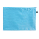 A4 File Bag Pencil Case Document Pocket Stationery Holder Organizer Waterproof Pouch (Blue)