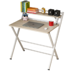 Express Folding Desk with Shelf (White)