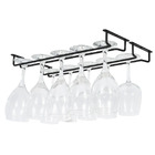2 x Wine Glass Hanger Rack Under Cabinet Kitchen Bar Stemware Metal Storage Organiser