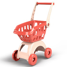 Large Kids Toy Shopping Trolley Supermarket Cart (Red)