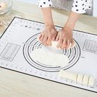 Large Silicone Baking Mat Non Stick Dough Pastry Making Pad with Measurements (Black)
