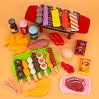 27 PCS BBQ Grill Pretend Play Kitchen Cooking Food Barbecue Cookware Kids Toy Set