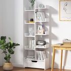 8-Tier 11-Shelf Display Storage Utility Book Shelf Bookcase Shelving (White)