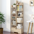 8-Tier 11-Shelf Display Storage Utility Book Shelf Bookcase Shelving (White Oak)