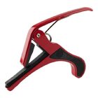 Quick Release Acoustic Guitar Capo String Key Tuner Ukulele Tune Clamp - Red