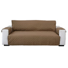 Deluxe 3-Seater Sofa Slipcover Quilted Couch Cover Water Resistant Furniture Protector (Umber)
