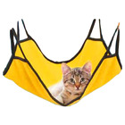 Cat Hammock Comfortable Pet Cage Swing Hanging Bed (Yellow)
