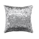 Luxe Velvet Soft Plush Cushion Throw Pillow (Silver)