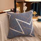 Deluxe Chenille Velvet Cushion Decorative Throw Pillow (Grey Mixed)