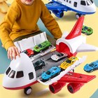 Adventure Large Aircraft Toy Dual-Mode Airliner Racetrack Racing Cars Play Set