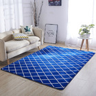 Large Blue Diamond Rug Carpet Mat (160 x 230)