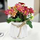 Beautiful Pink Mixed Artificial Flowers and Vase Set