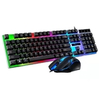 RGB Wired Gaming Keyboard and Mouse Combo Set (Black Lighting)