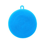 Multifunction Kitchen Silicone Scrubber Cleaning Sponge Cleaner (Blue)
