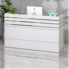 Impressions Large Reception Desk Counter with Shelves