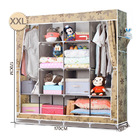 XXL Portable Wardrobe Closet Canvas Clothes Storage
