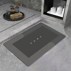 Super Absorbent Floor Bath Door Mat Non-Slip Rug Doormat (Dark Grey)