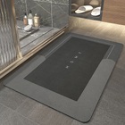 Super Absorbent Floor Bath Door Mat Non-Slip Rug Doormat (Dark Grey, 50 x 80)