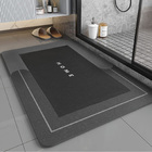 Large Super Absorbent Floor Bath Door Mat Non-Slip Rug Doormat (Dark Grey, 60 x 90)
