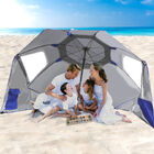 Large Canopy Camping Beach Sports Events Sun & Rain Umbrella (Blue)