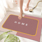 Super Absorbent Floor Bath Door Mat Non-Slip Rug Doormat (Coral)