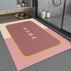 Super Absorbent Floor Bath Door Mat Non-Slip Rug Doormat (Coral, 50 x 80)