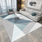 Large Mist Blue Modern Rug Carpet Mat (160 x 230)