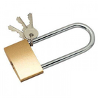 50mm Long Brass Padlock Waterproof Security Lock with 3 Keys