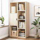 Aura Organizer Storage Display Shelf  Cabinet Closet (White Oak)