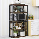 Continental Kitchen Organiser Rack Storage Shelf (Black Walnut)