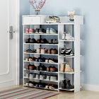 Maxim 8 Tier Shoe Rack Storage Organiser with Drawer (White)