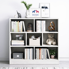 7 Shelving Melodic Bookshelf Display Cabinet Bookcase Shelf Organiser (White)